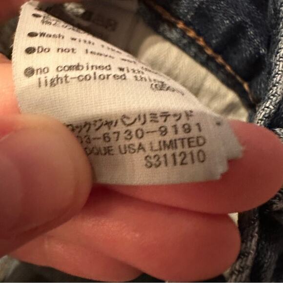 Moussy Vintage Glendele Skinny Leg Distressed Raw Hem Jeans Sz 27 - Picture 9 of 13